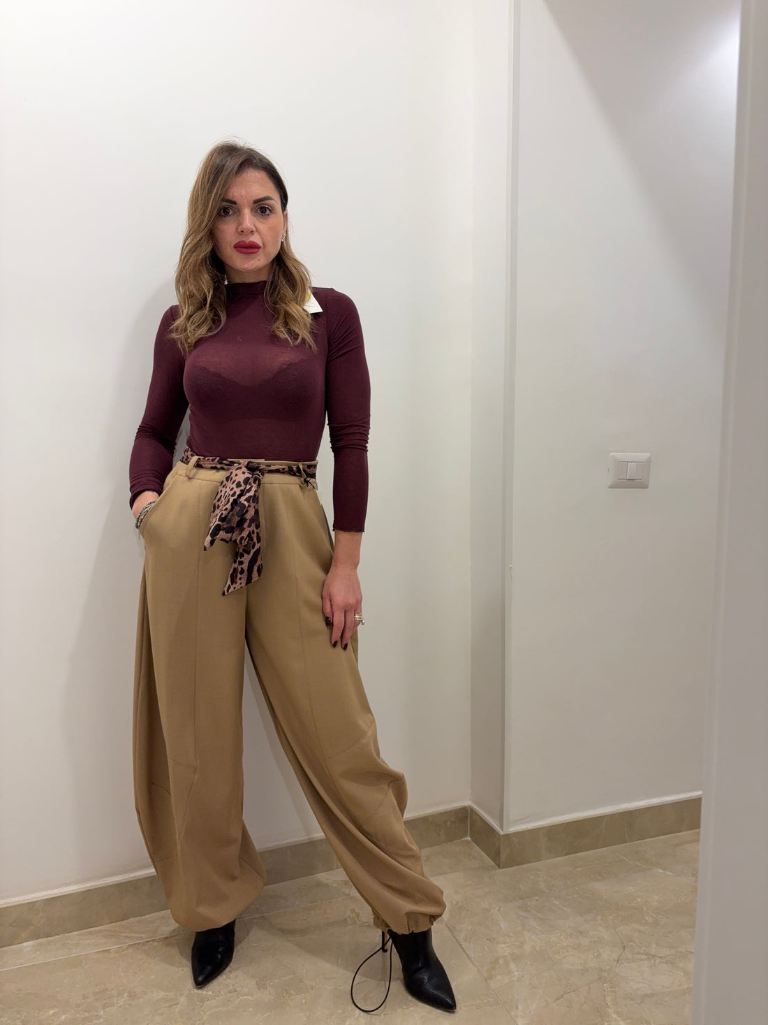 Maglia semi-trasparente